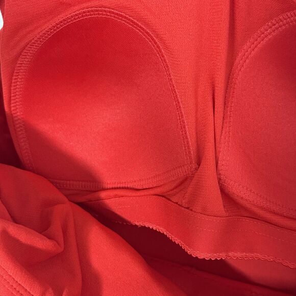 Kona Sol Women's Red Tummy Control Medium Seat Coverage One Piece Swimsuit NEW! - Picture 4 of 11